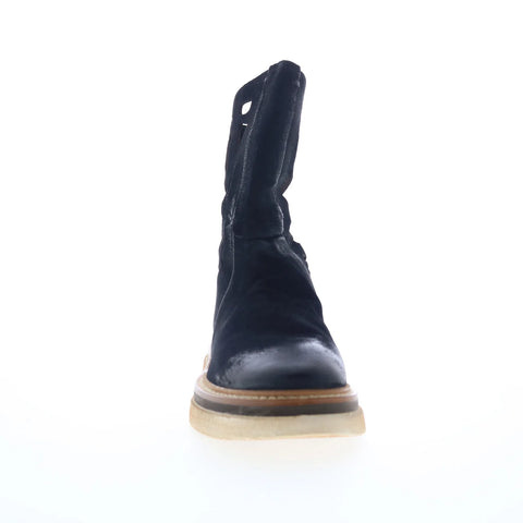 A.S. 98 Idelco A38202-101-6002 Womens Black Suede Casual Dress Boots