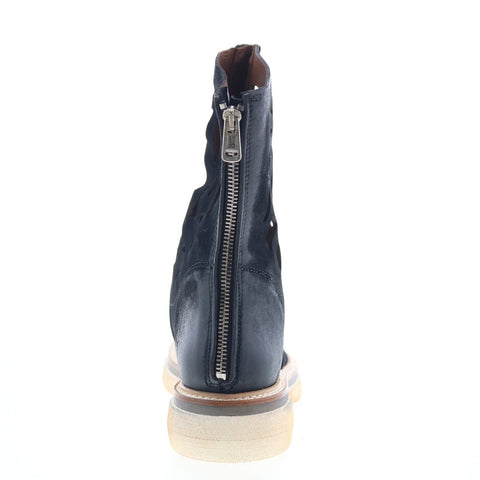 A.S. 98 Idelco Womens Black Leather Zipper Casual Dress Boots