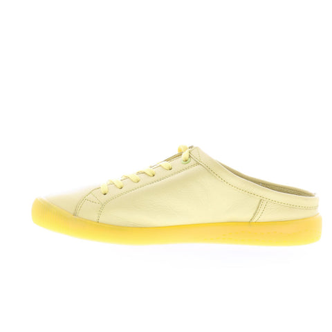 Softinos Idle IDLE717SOF-003 Womens Yellow Leather Lifestyle Sneakers Shoes
