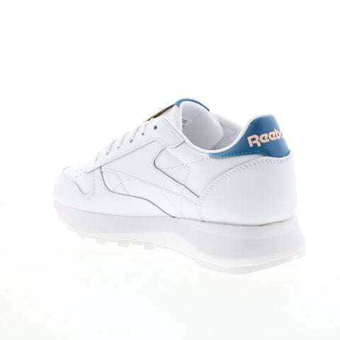 Reebok Classic Leather SP Womens White Leather Lace Up Lifestyle Sneakers Shoes