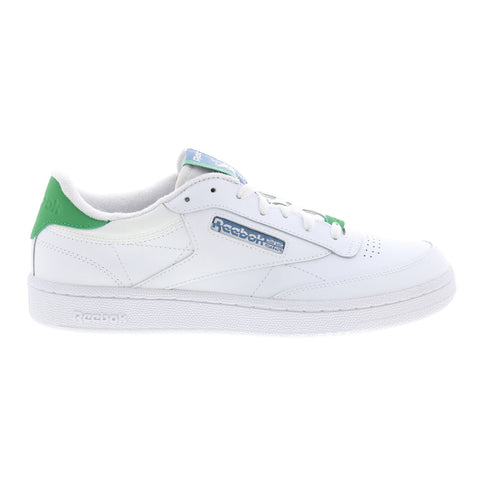 Reebok Club C 85 Mens White Leather Lace Up Lifestyle Sneakers Shoes