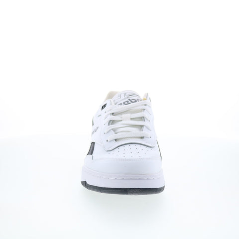 Reebok BB 4000 II Mens White Leather Lace Up Lifestyle Sneakers Shoes