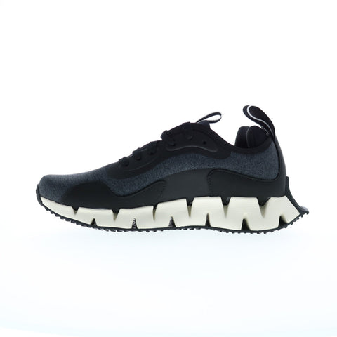 Reebok Zig Dynamica CLW Womens Black Synthetic Lace Up Lifestyle Sneakers Shoes