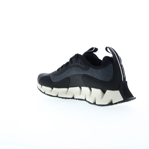 Reebok Zig Dynamica CLW Womens Black Synthetic Lace Up Lifestyle Sneakers Shoes