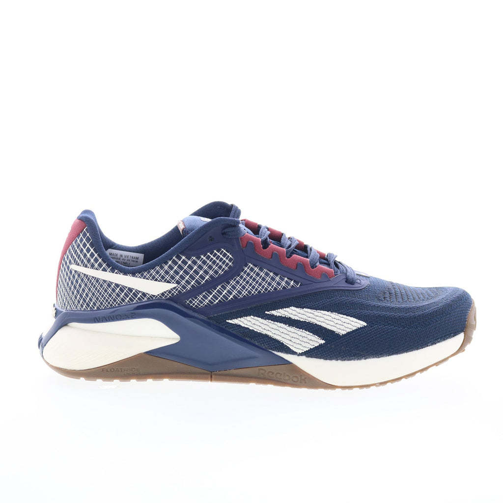 Reebok Nano X2 Mens Blue Mesh Lace Up Athletic Cross Training Shoes ...