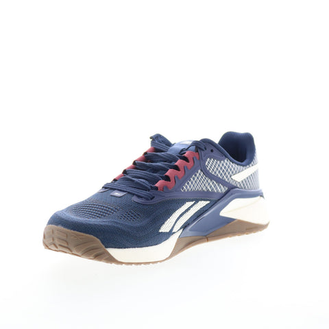 Reebok Nano X2 Mens Blue Mesh Lace Up Athletic Cross Training Shoes