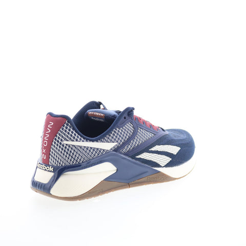 Reebok Nano X2 Mens Blue Mesh Lace Up Athletic Cross Training Shoes