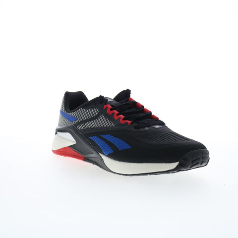 Reebok Nano X2 Mens Black Canvas Lace Up Lifestyle Sneakers Shoes