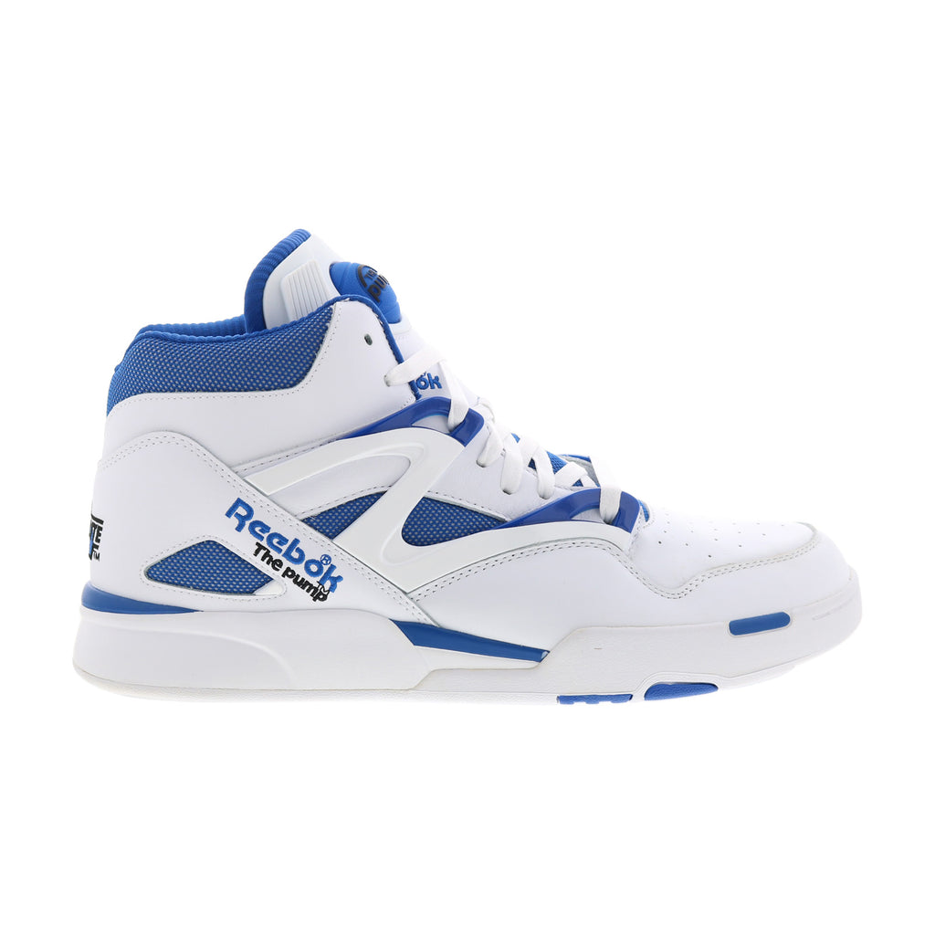 Reebok Pump Omni Zone II Mens White Leather Lace Up Lifestyle Sneakers ...