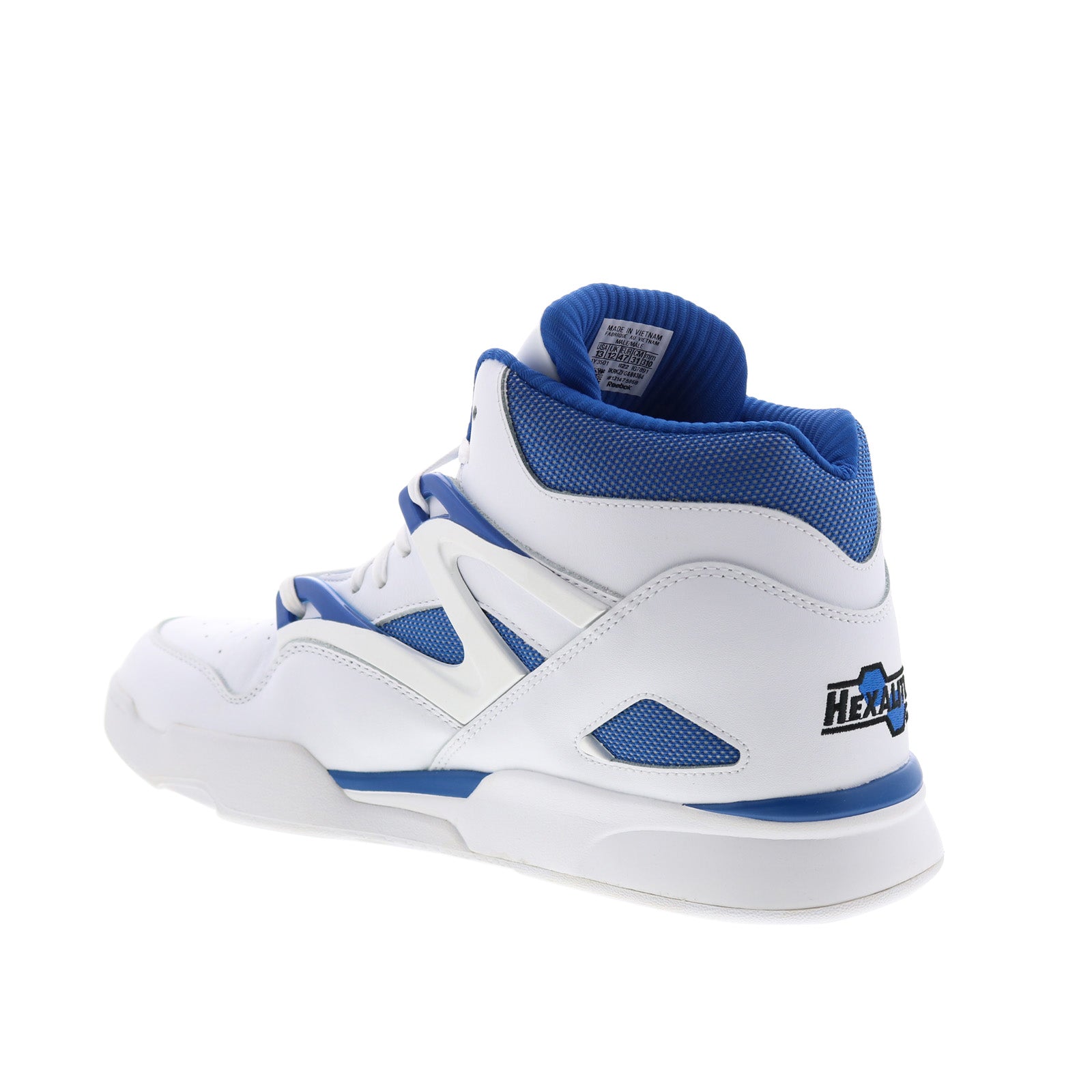 Reebok Pump Omni Zone II Mens White Leather Lace Up Lifestyle
