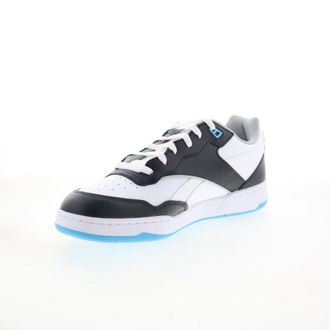 Reebok BB 4000 II Mens White Leather Lace Up Lifestyle Sneakers Shoes