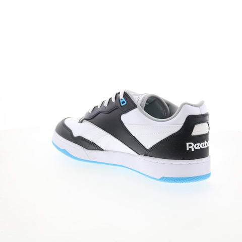 Reebok BB 4000 II Mens White Leather Lace Up Lifestyle Sneakers Shoes