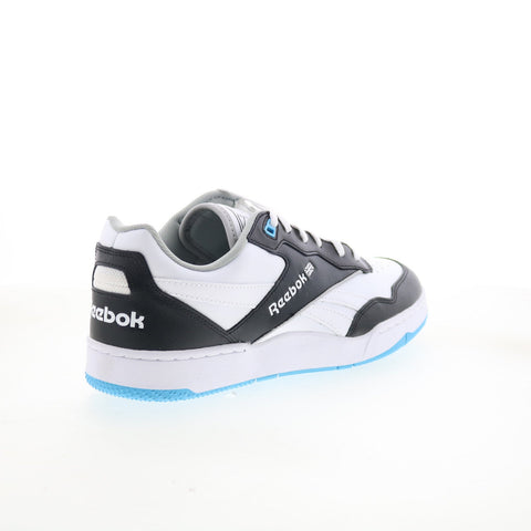 Reebok BB 4000 II Mens White Leather Lace Up Lifestyle Sneakers Shoes