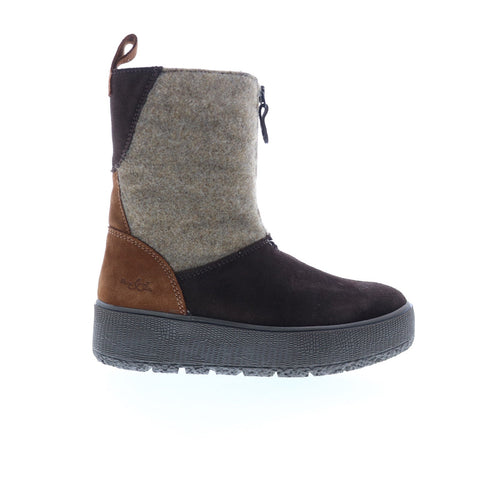 Bos. & Co. Ignite Womens Brown Suede Zipper Casual Dress Boots