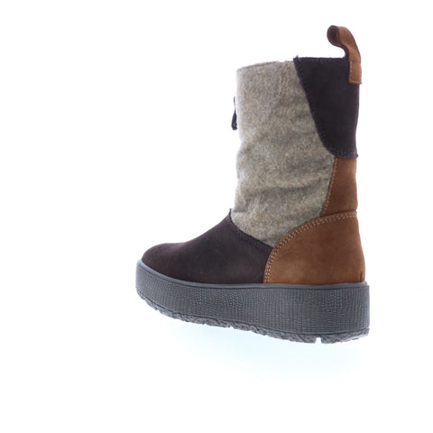 Bos. & Co. Ignite Womens Brown Suede Zipper Casual Dress Boots