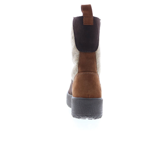 Bos. & Co. Ignite Womens Brown Suede Zipper Casual Dress Boots