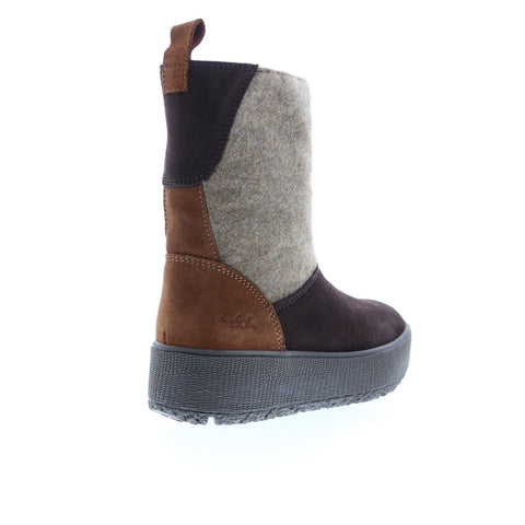 Bos. & Co. Ignite Womens Brown Suede Zipper Casual Dress Boots