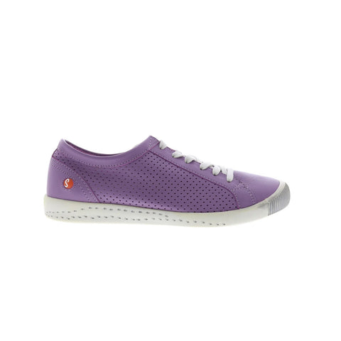 Softinos Ica ICA388SOF-049 Womens Purple Leather Lifestyle Sneakers Shoes
