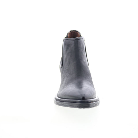 A.S. 98 Ilene Womens Black Leather Slip On Ankle & Booties Boots