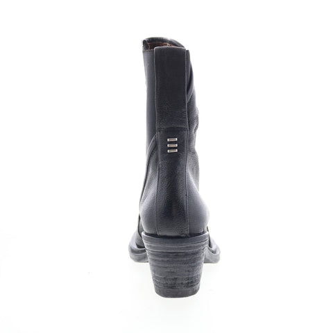 A.S. 98 Imogene Womens Black Leather Slip On Ankle & Booties Boots