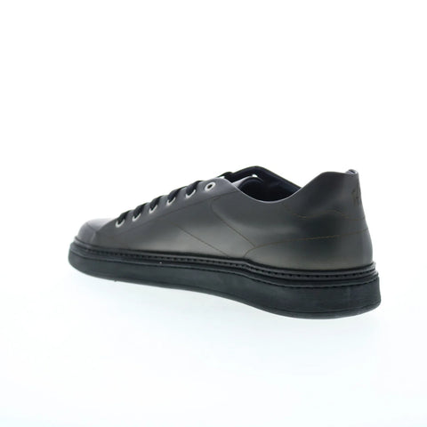 Di Bianco Imola Laser Eternity Mens Gray Leather Lifestyle Sneakers Shoes