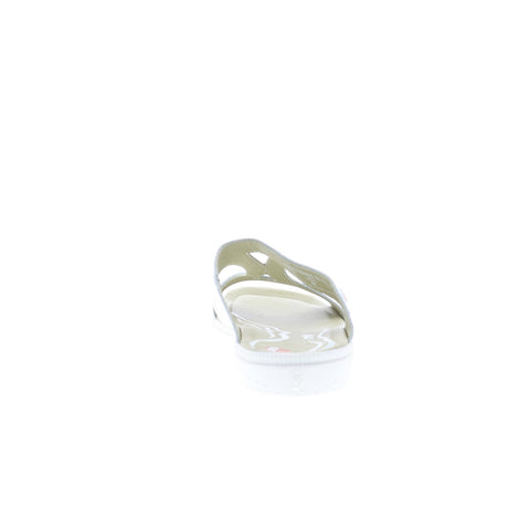 Softinos Inbey INBEY745SOF-000 Womens White Leather Slides Sandals Shoes