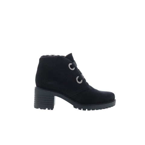 Bos. & Co. Index Womens Black Suede Lace Up Ankle & Booties Boots