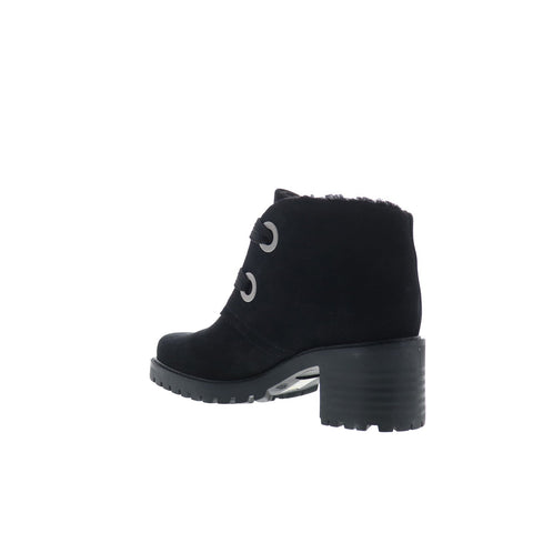 Bos. & Co. Index Womens Black Suede Lace Up Ankle & Booties Boots