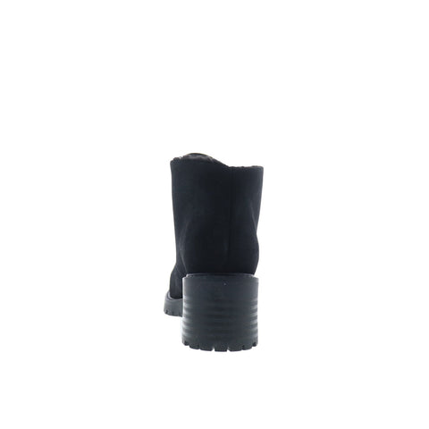 Bos. & Co. Index Womens Black Suede Lace Up Ankle & Booties Boots