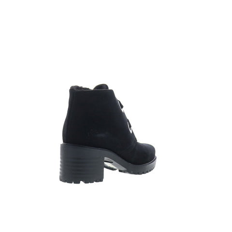 Bos. & Co. Index Womens Black Suede Lace Up Ankle & Booties Boots