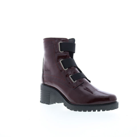 Bos. & Co. Indie Womens Burgundy Synthetic Zipper Casual Dress Boots