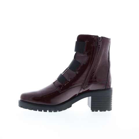 Bos. & Co. Indie Womens Burgundy Synthetic Zipper Casual Dress Boots