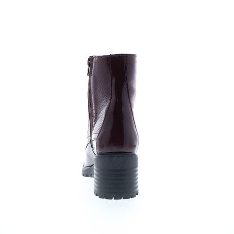 Bos. & Co. Indie Womens Burgundy Synthetic Zipper Casual Dress Boots