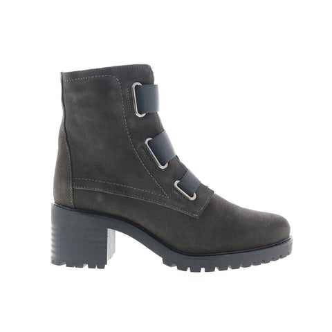 Bos. & Co. Indie Womens Gray Suede Zipper Casual Dress Boots