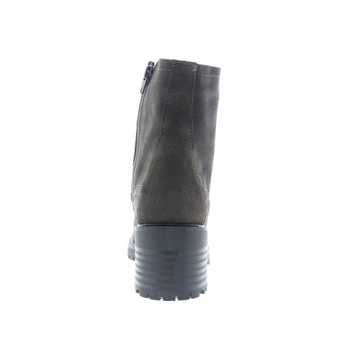 Bos. & Co. Indie Womens Gray Suede Zipper Casual Dress Boots