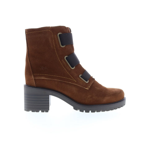 Bos. & Co. Indie Womens Brown Suede Zipper Casual Dress Boots