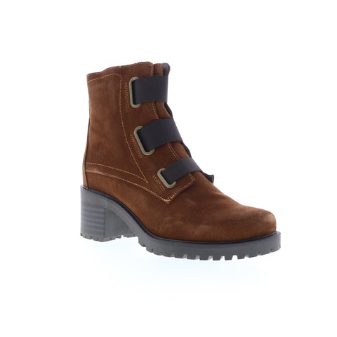 Bos. & Co. Indie Womens Brown Suede Zipper Casual Dress Boots