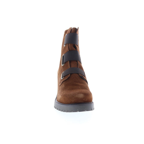 Bos. & Co. Indie Womens Brown Suede Zipper Casual Dress Boots