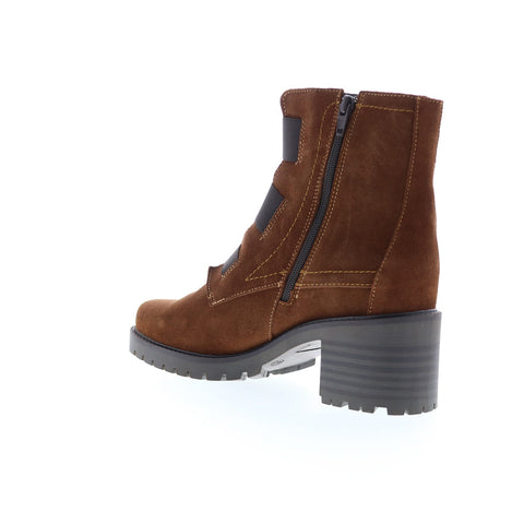 Bos. & Co. Indie Womens Brown Suede Zipper Casual Dress Boots