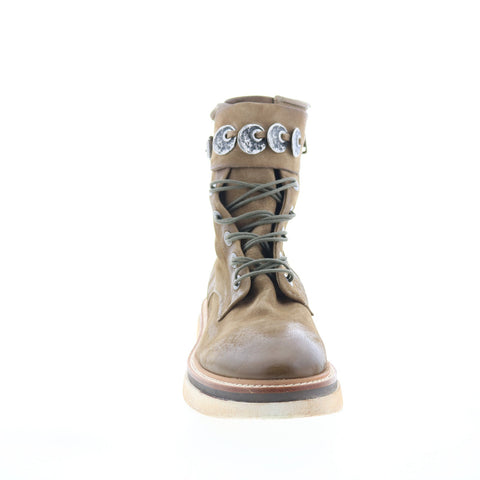 A.S. 98 Ingle Womens Brown Leather Lace Up Casual Dress Boots