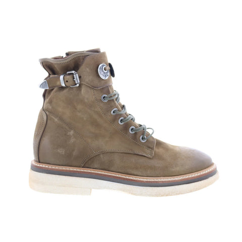 A.S. 98 Ingle Womens Brown Leather Lace Up Casual Dress Boots