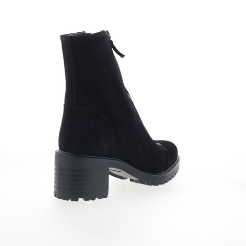 Bos. & Co. Ingle Womens Black Suede Zipper Casual Dress Boots