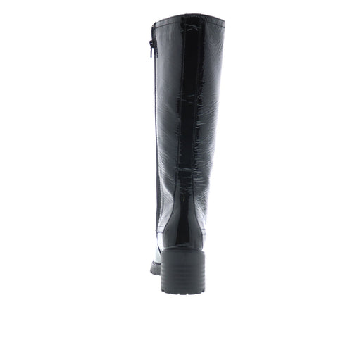 Bos. & Co. Intro Womens Black Synthetic Zipper Casual Dress Boots