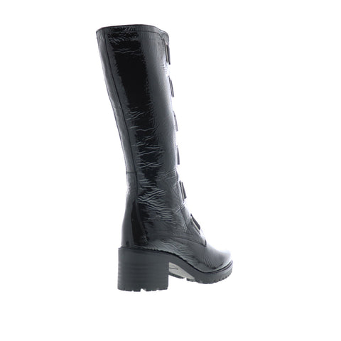Bos. & Co. Intro Womens Black Synthetic Zipper Casual Dress Boots