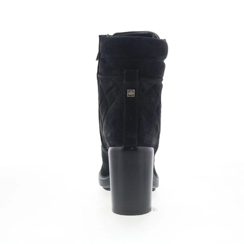 Aquatalia Iole L478901 Womens Black Suede Lace Up Ankle & Booties Boots
