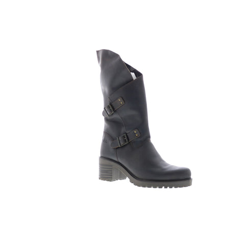 Bos. & Co. Irene Womens Brown Leather Zipper Casual Dress Boots