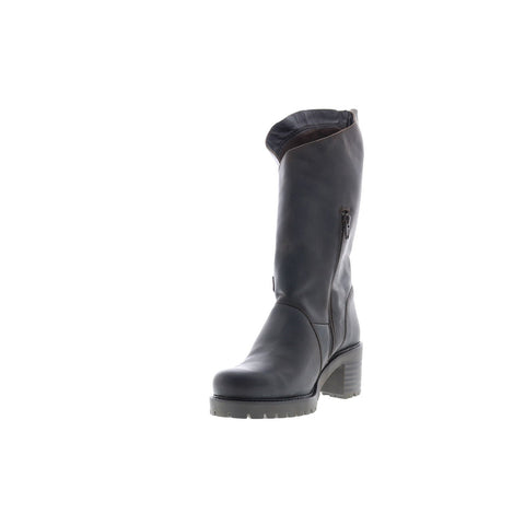 Bos. & Co. Irene Womens Brown Leather Zipper Casual Dress Boots