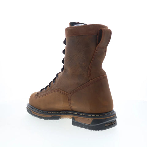 Rocky IronClad Waterproof 8" Work Boot Mens Brown Wide Work & Safety Boots