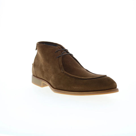 Di Bianco Ischia Suede Mens Brown Suede Lace Up Chukkas Boots