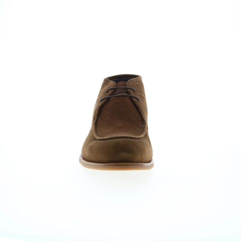 Di Bianco Ischia Suede Mens Brown Suede Lace Up Chukkas Boots